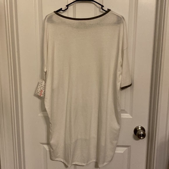 LuLaRoe white tunic Ima top - Picture 4 of 4
